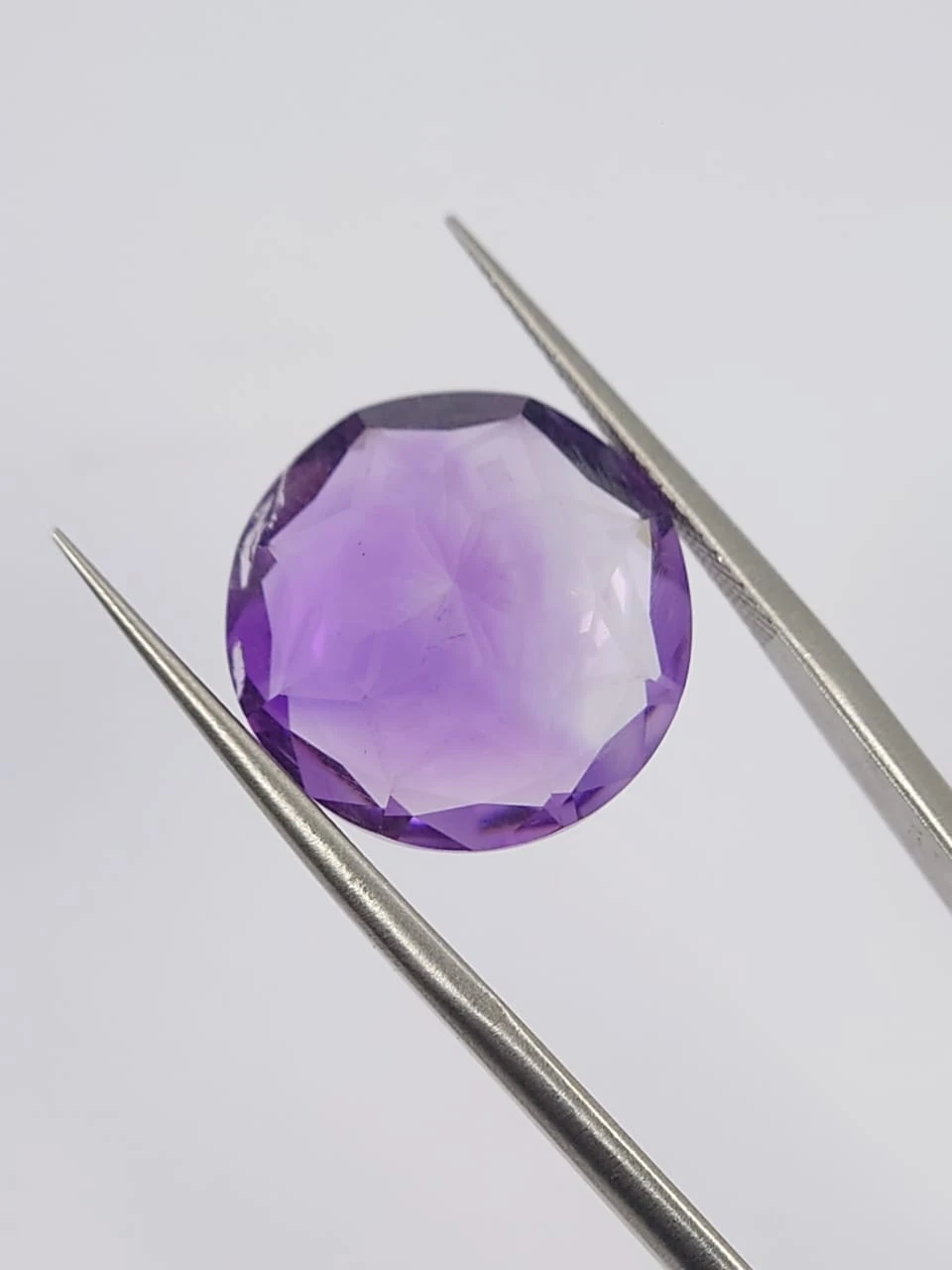 13.75ct Amethyst Round Cut Loose Gemstone From Nigeria — view 4